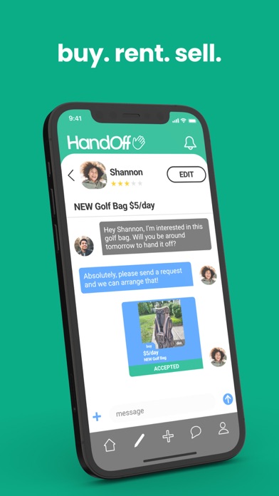 Handoff - Buy. Rent. Sell. iPhone screenshot 2 - Shopping app