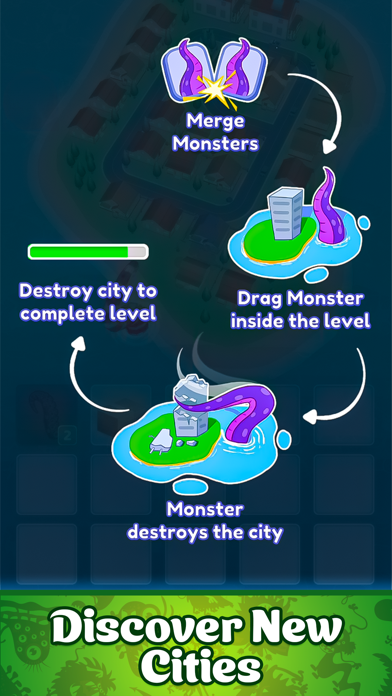 Monster City Merge Screenshot