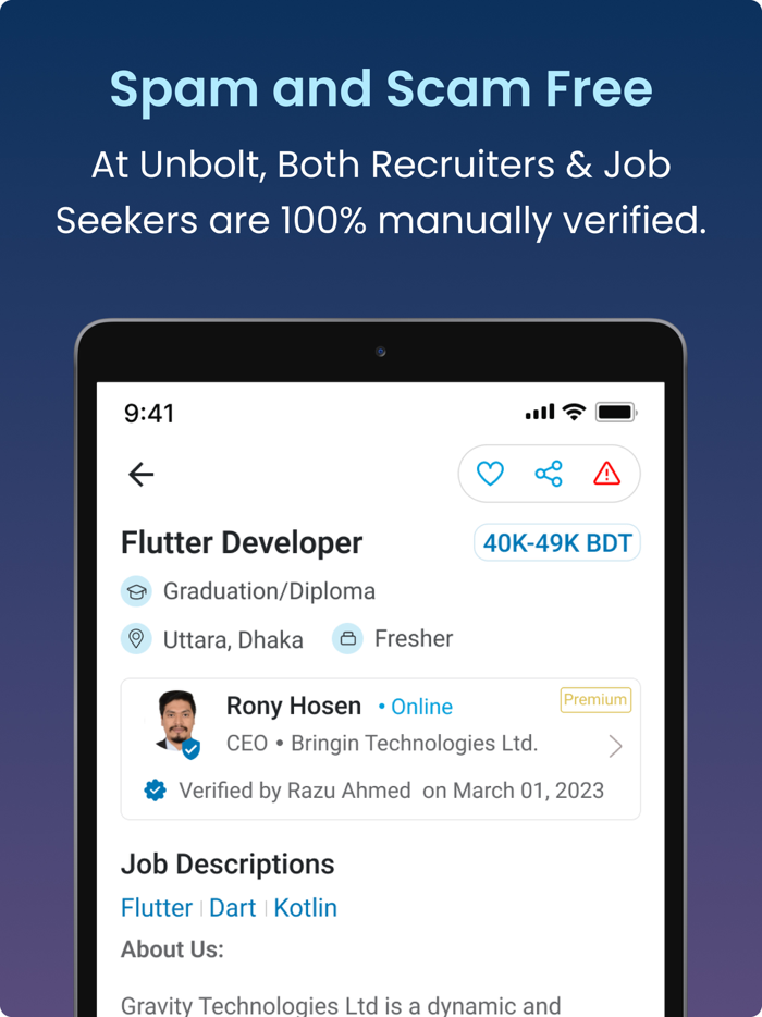 Unbolt - Chat Based Hiring App