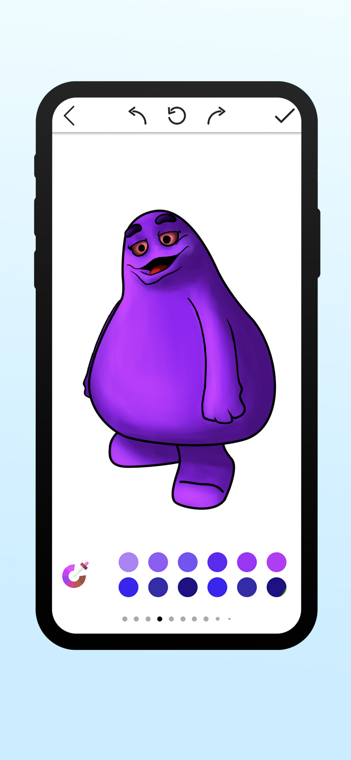 GrimaceShake Coloring Pages