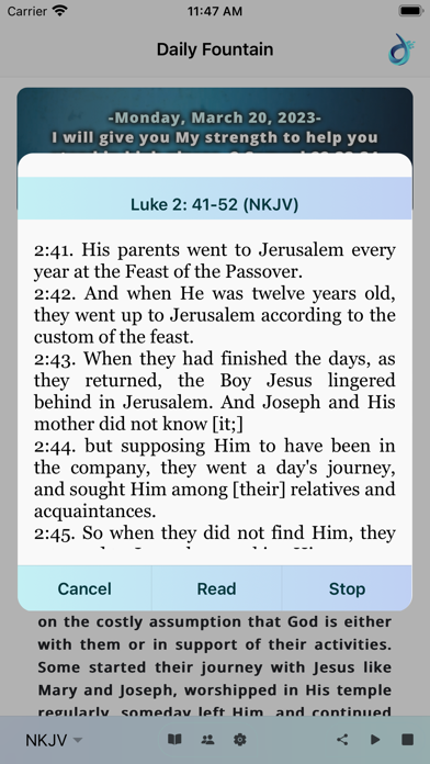 Daily Fountain Devotional Screenshot