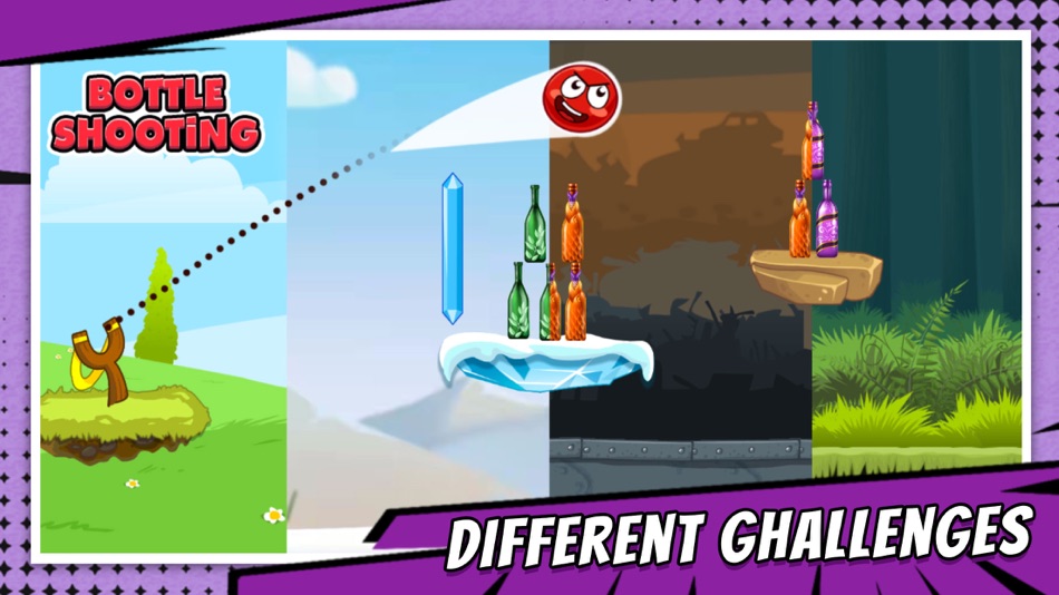 #2. Red Ball:Bottle Shooting (iOS) De: Cashock Technology Ltd.