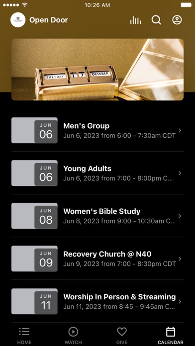 Open Door Christian Church Screenshot
