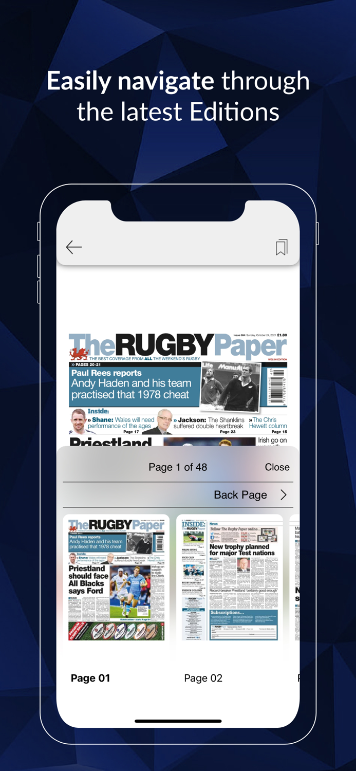 Rugby Paper - Welsh Edition