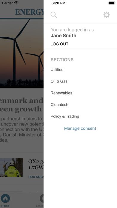 EnergyWatch News Screenshot