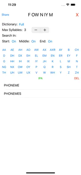 Game screenshot Phonemic Dictionary hack