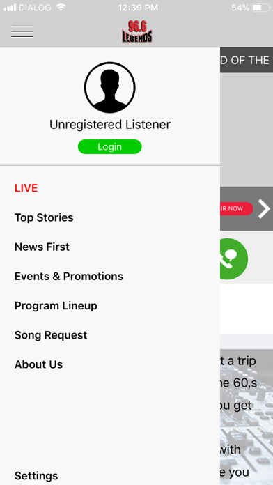 Legends FM Screenshot