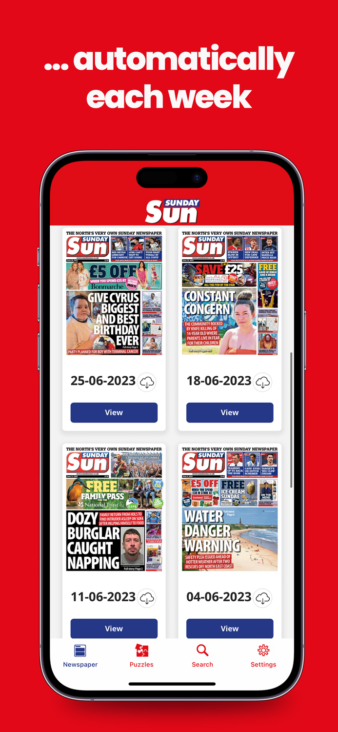 Sunday Sun Newspaper