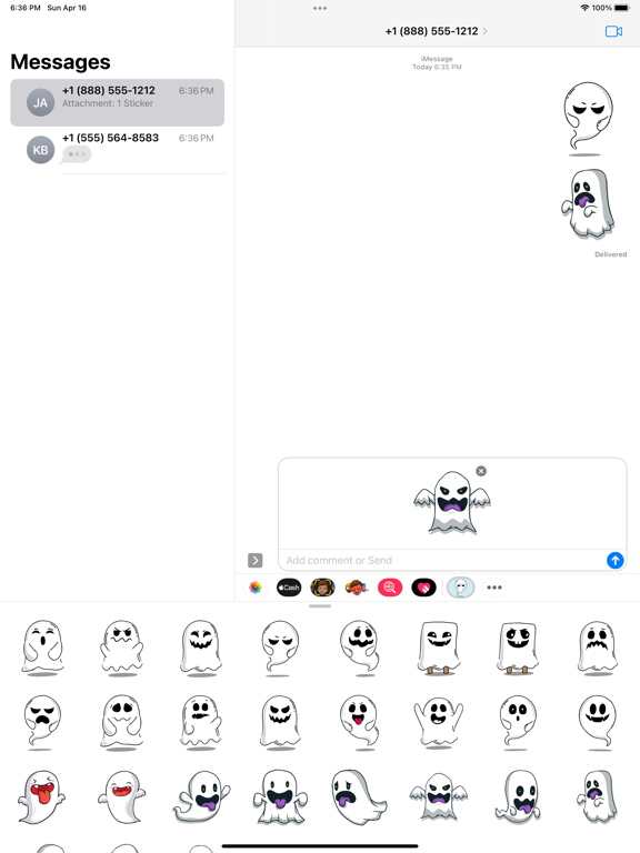 Screenshot #5 pour Spirit Ghost Stickers