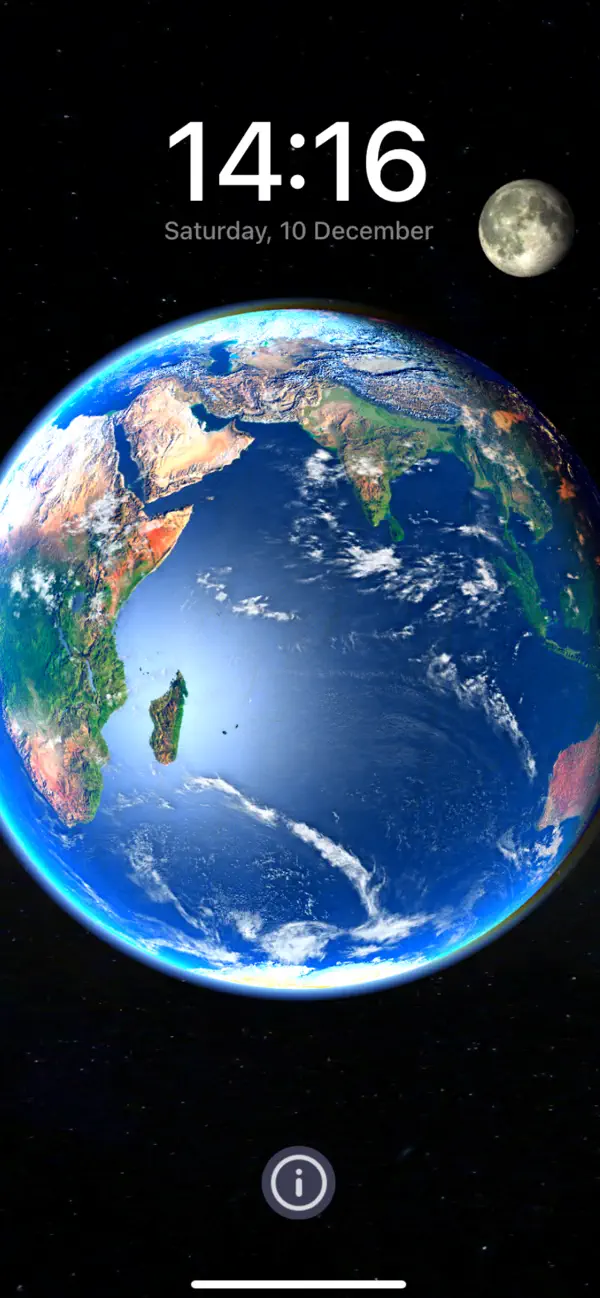 3D Earth & moon, sun and stars Screenshot 4
