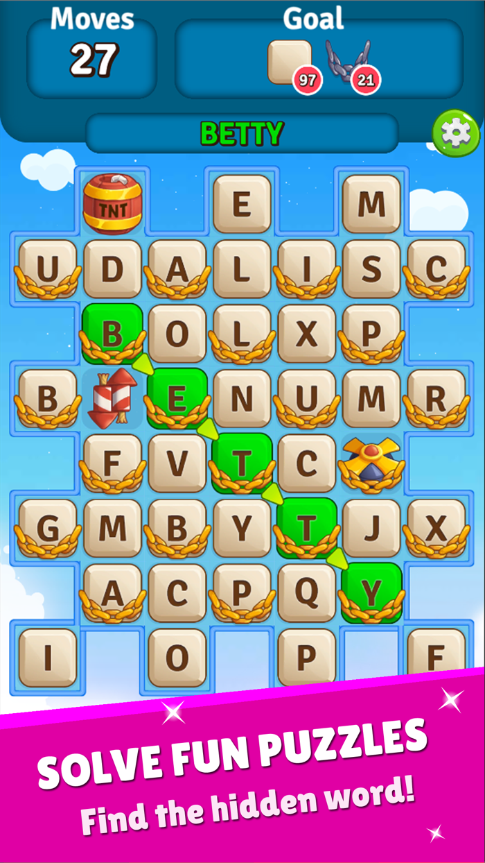 Alpha betty Scape - Word Game