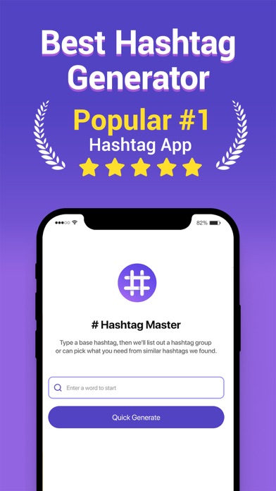 Hashtag Master - Tag Generator Screenshot
