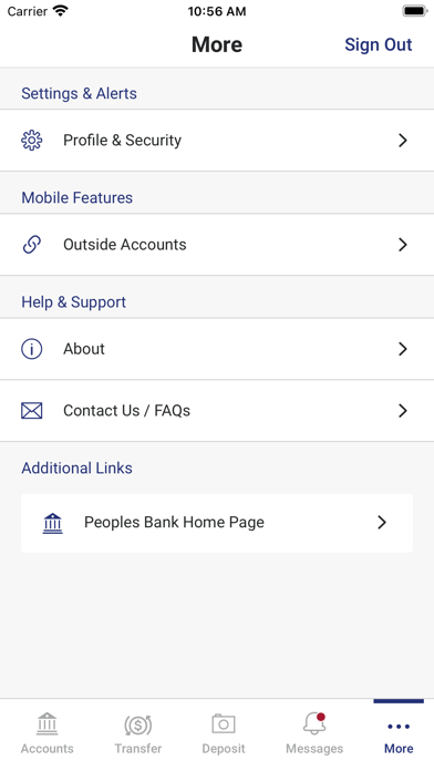 Peoples Bank LA Mobile Screenshot