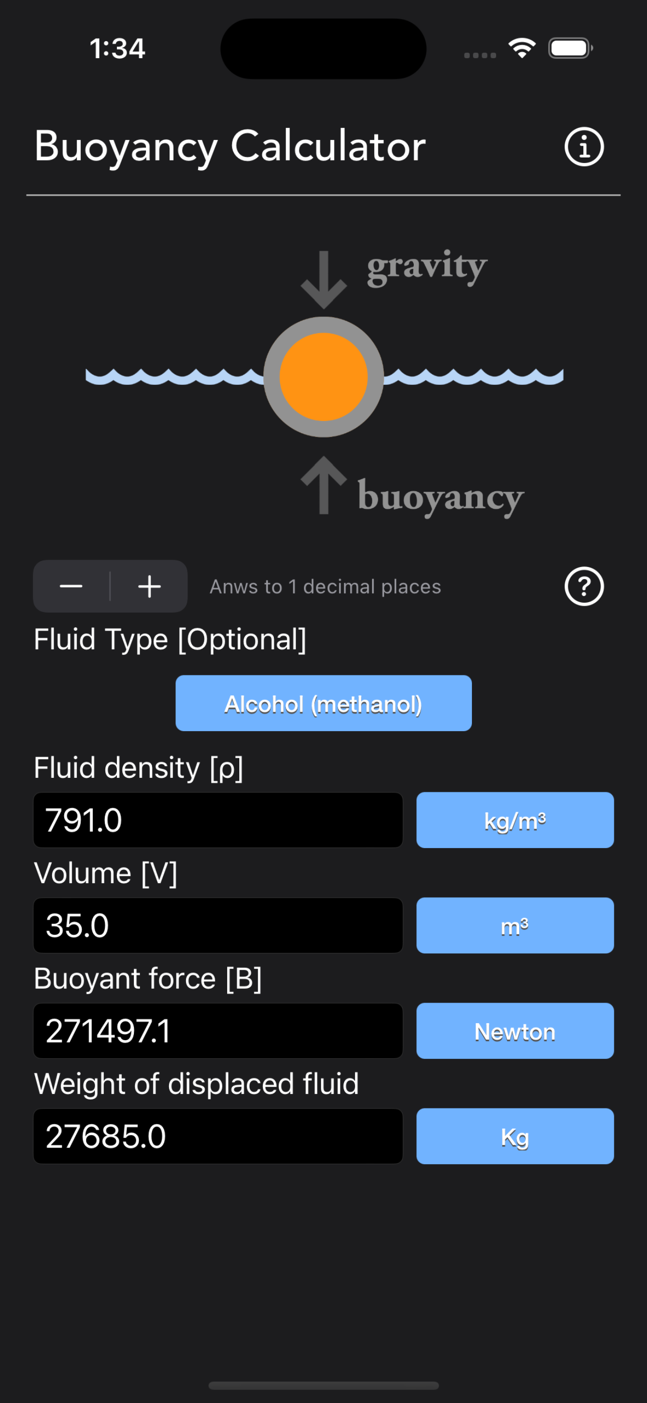Buoyancy Calculator