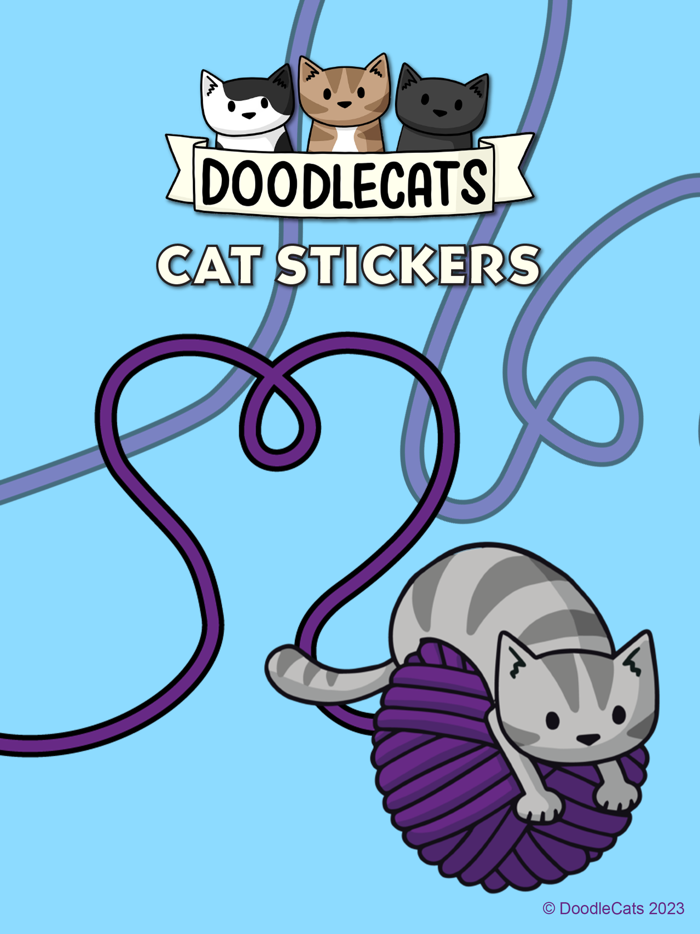 Doodlecats Cat Stickers