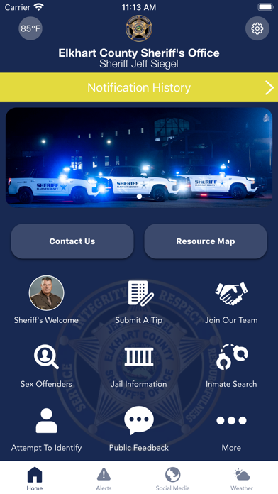 Elkhart County Sheriff IN Screenshot