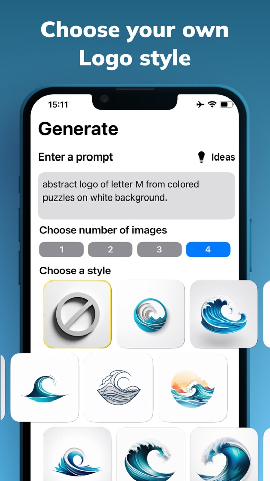 #5. AI Logo Generator - Logo Maker (iOS) 由: DAMIEN, NATHANAEL ELLEDGE