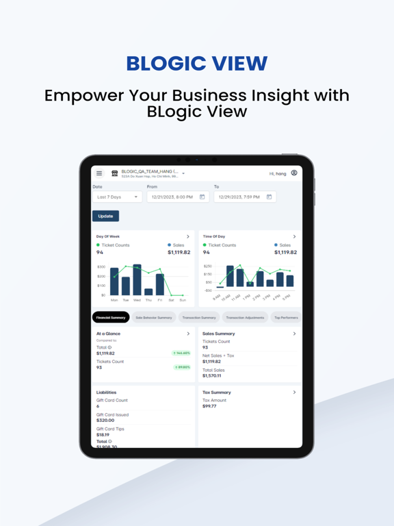 Screenshot #4 pour BLogic Quick Report