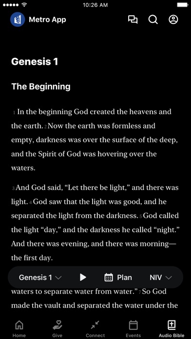 Metro Harvest Church App Screenshot