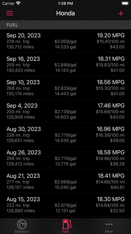 Road Trip MPG Lite screenshot-5