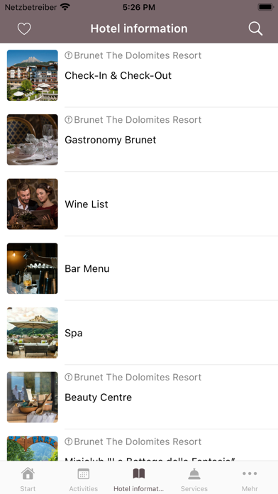 Brunet – The Dolomites Resort Screenshot