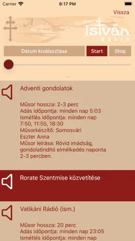 Game screenshot Szent István Rádió apk