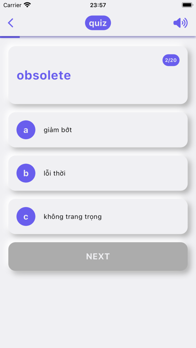 just vocabs Screenshot
