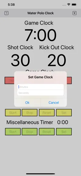 Game screenshot Water Polo Clock apk