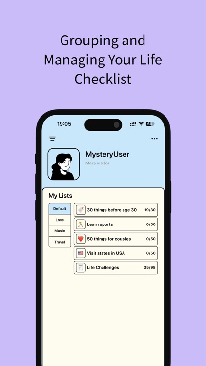 LifeList - Record your life