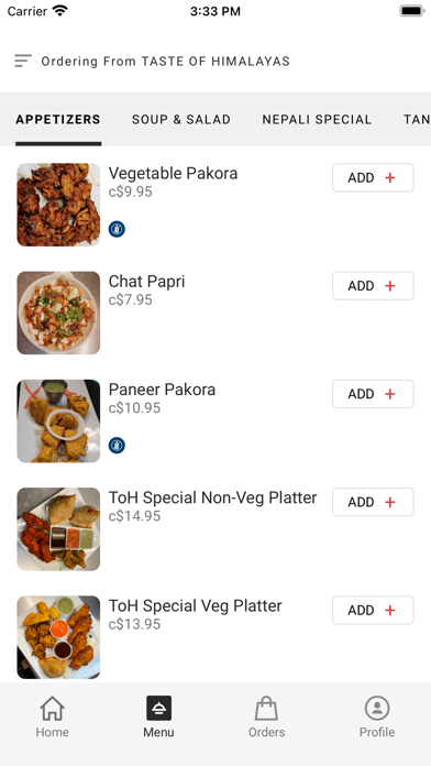 Taste of Himalayas Screenshot