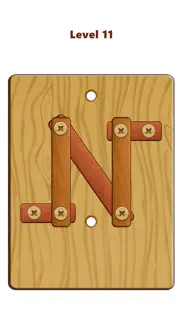 wood nuts & bolts puzzle iphone screenshot 1
