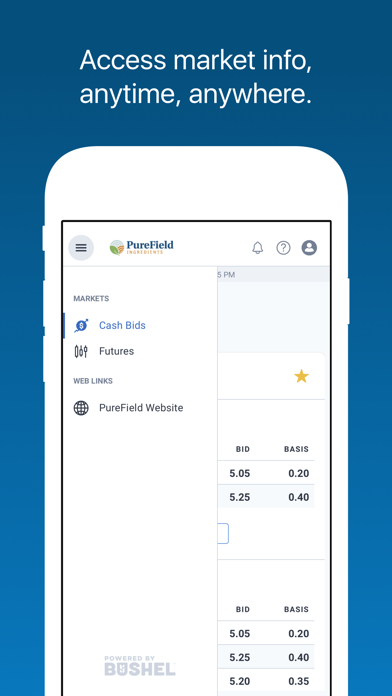 PureField Ingredients Screenshot