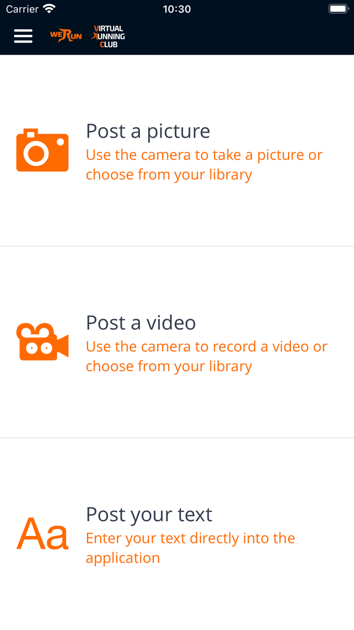 Virtual Running Club - We Run