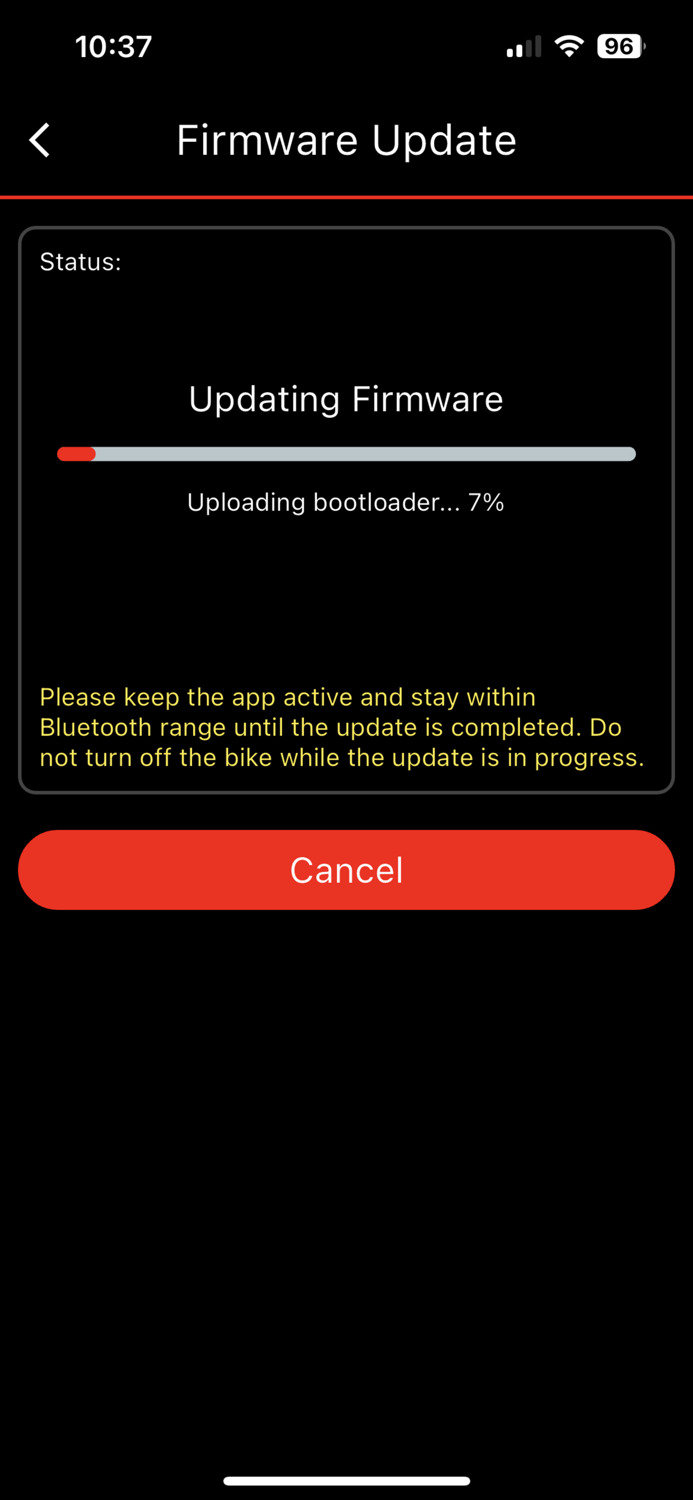 E-bike Firmware Update