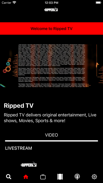 Ripped TV Network Screenshot