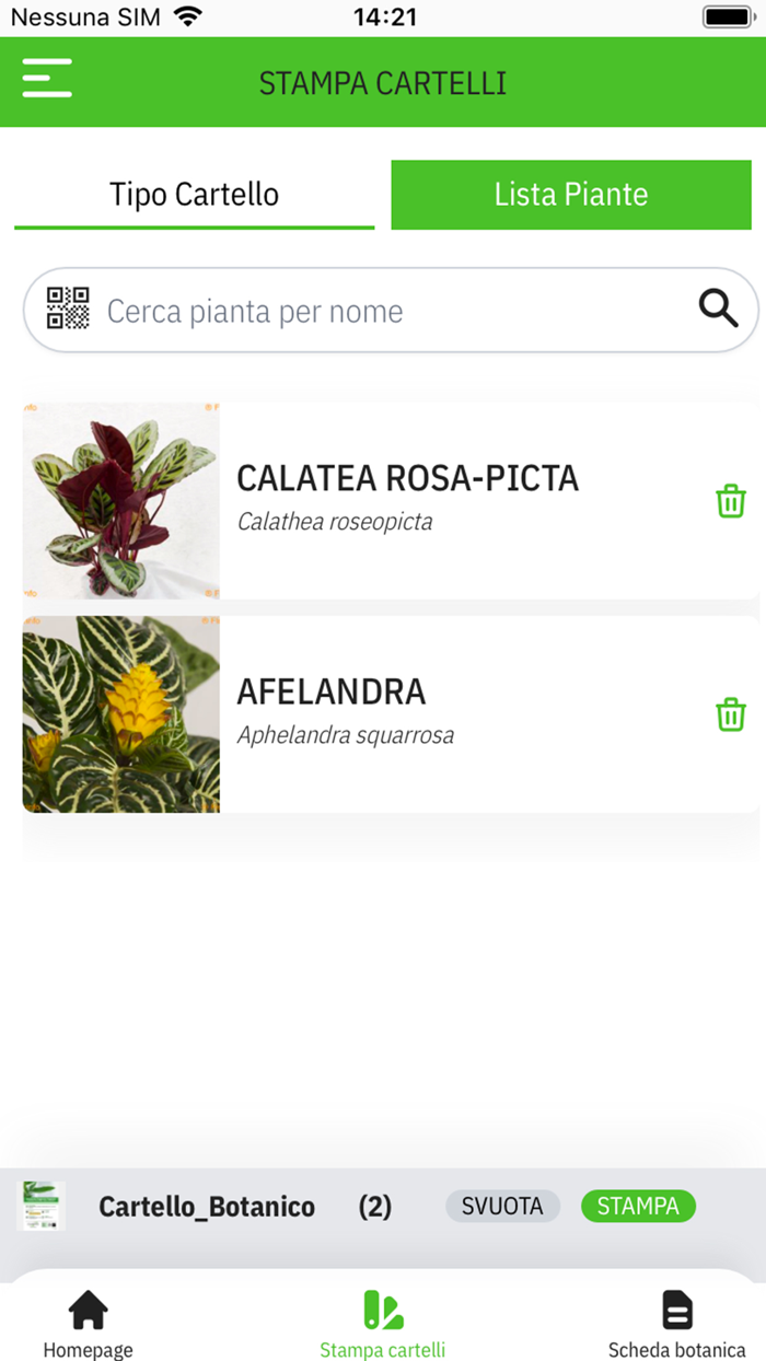 Botanica on web App