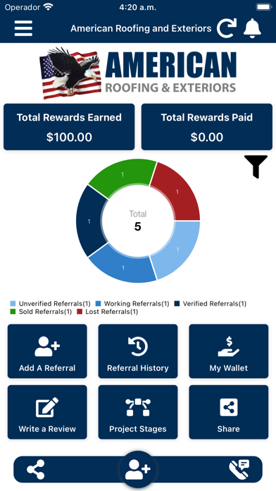 American Roofing & Exteriors Screenshot