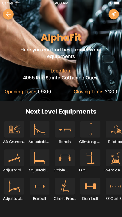AlphaFit Gym Screenshot