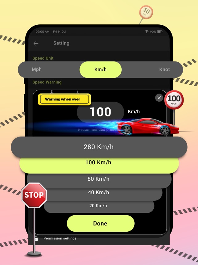 [2024] GPS Speedometer iPhone/iPad app not working (down), white
