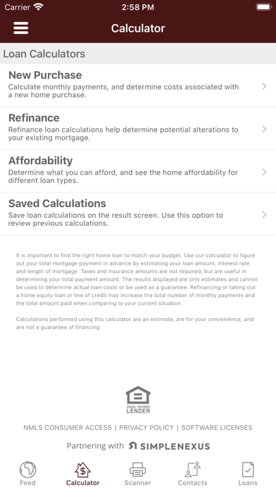 First Bank of Montana Mortgage Screenshot