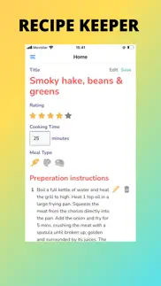 recipes organizer iphone screenshot 1