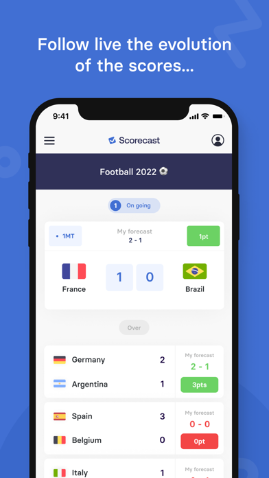 Scorecast | Sport Forecasting Screenshot