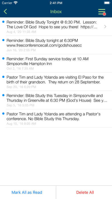 God's House Christian Church Screenshot