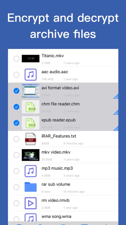 iRAR - zip,rar,7z file opener