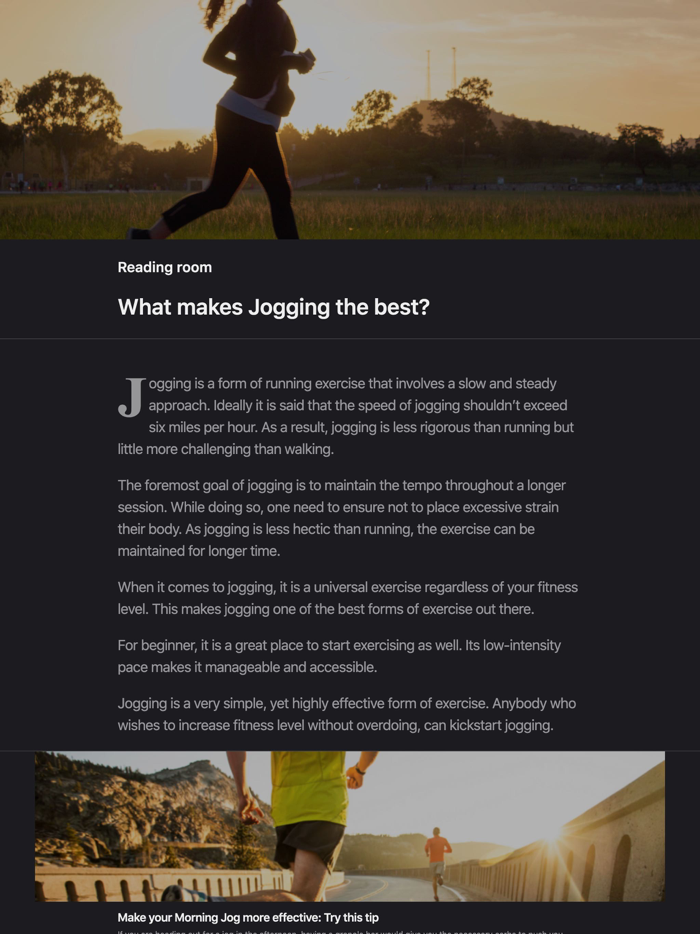 Jogging App for Weight Loss