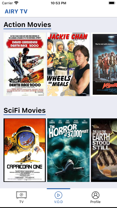 Airy TV & Live Movie Streaming Screenshot