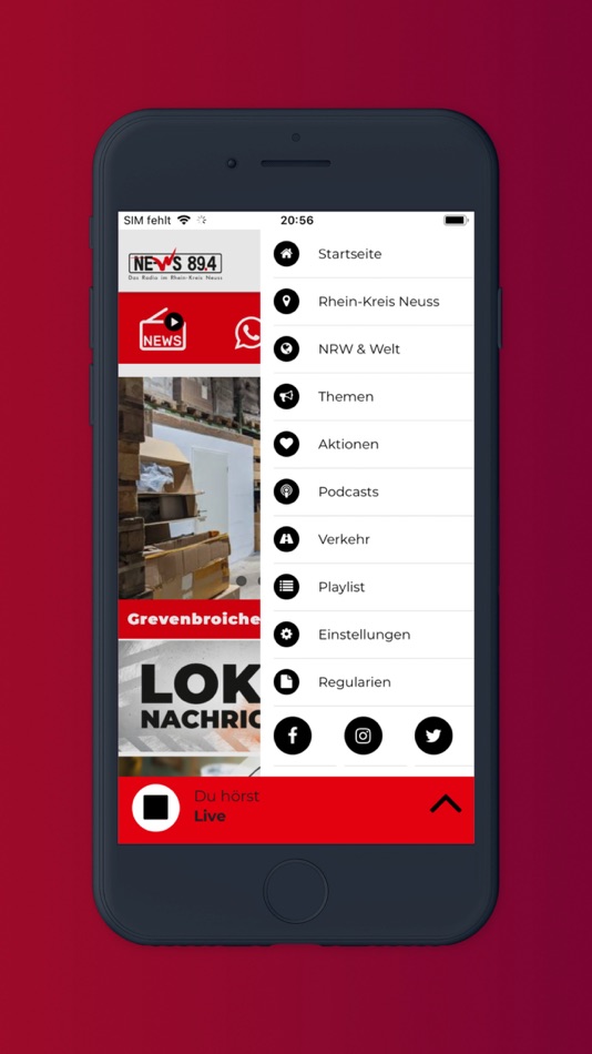 #3. NE-WS 89.4 (iOS) 由: PFD Pressefunk GmbH