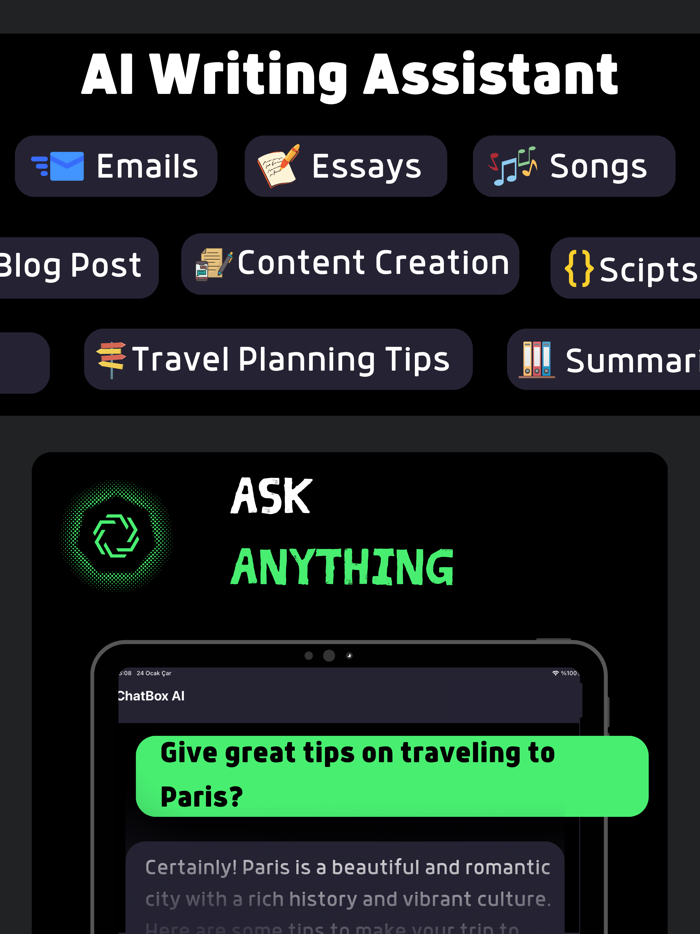 AI Chatbot ChatBox  Keyboard