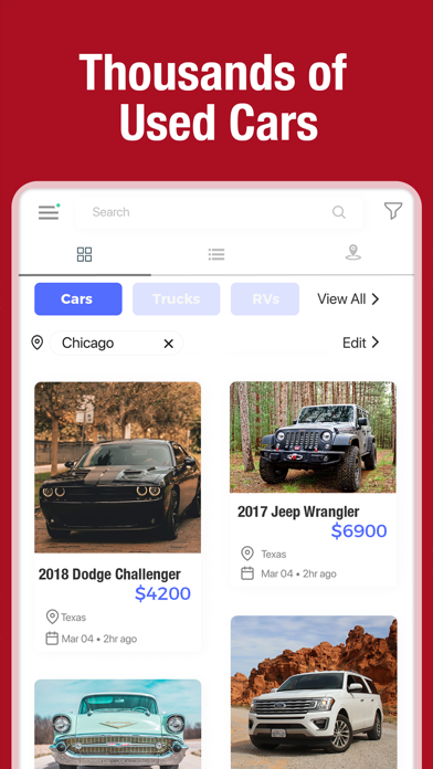 Used Cars: The Cars App Screenshot