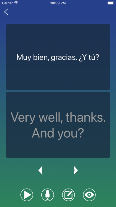 Spanish Phrase Book Learn Screenshots